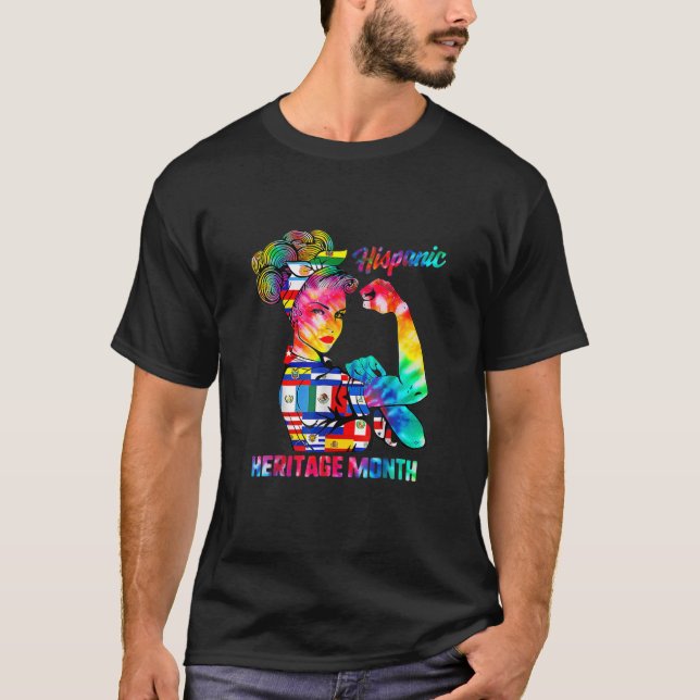 Camiseta Patrimônio Hispânico Mês de Cultura Hispânica (Frente)