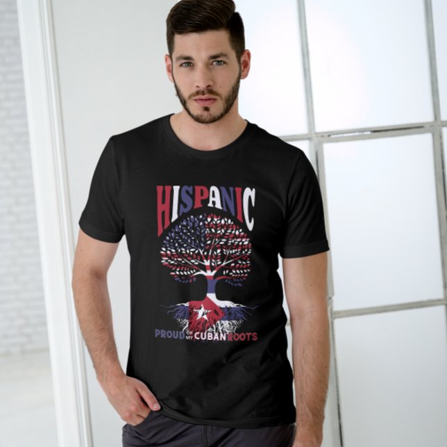 Camiseta Patrimônio Hispânico Mês Orgulhoso das minhas raíz (Criador carregado)