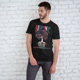Camiseta Patrimônio Hispânico Mês Orgulhoso das minhas raíz
