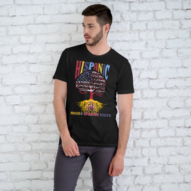 Camiseta Patrimônio Hispânico Mês Orgulhoso das minhas raíz (Criador carregado)