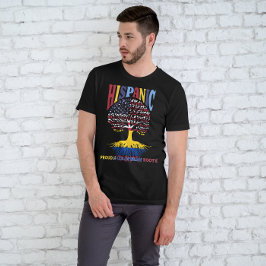 Camiseta Patrimônio Hispânico Mês Orgulhoso das raízes colo