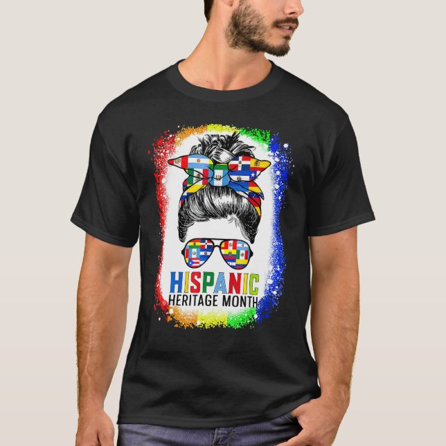 Camiseta Patrimônio Hispânico Mês Orgulhoso Mulheres de Cab (Frente)