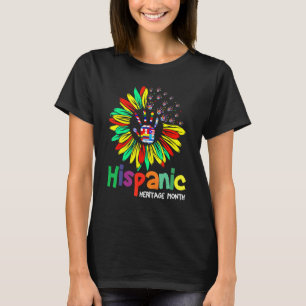 Camiseta Patrimônio Hispânico Mês Países latinos Bandeiras