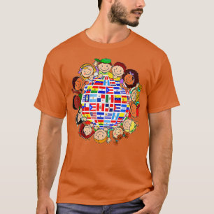 Camiseta Patrimônio Hispânico Mês Países latinos Bandeiras