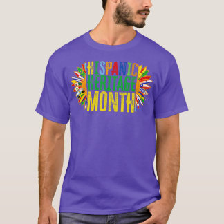 Camiseta Patrimônio Hispânico Mês Países latinos Bandeiras 