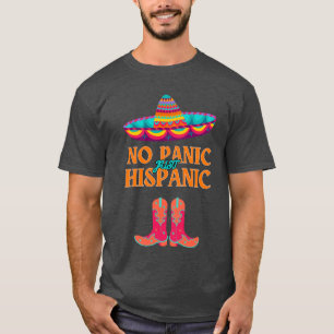 Camiseta Patrimônio Hispânico Mês Sem Engraçado Hispânico