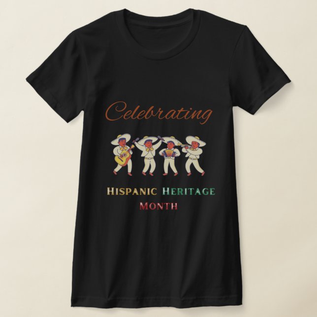 Camiseta Patrimônio Hispânico NACIONAL MÊS. 2022 T-Shirt (Postura )
