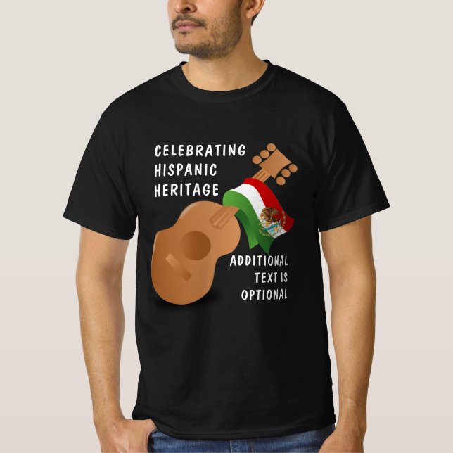 Camiseta Patrimônio Hispânico Nacional Mês - Violão (Frente)
