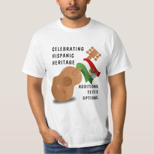 Camiseta Patrimônio Hispânico Nacional Mês - Violão