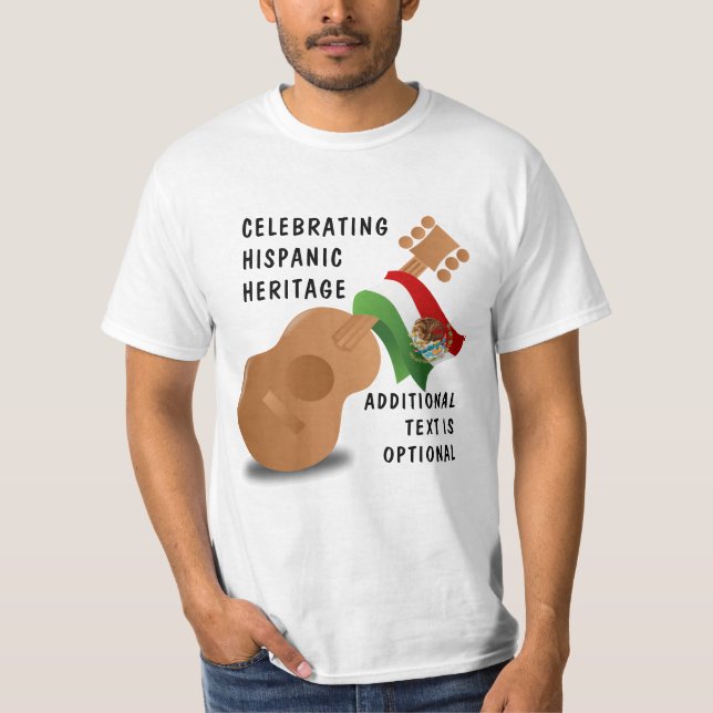 Camiseta Patrimônio Hispânico Nacional Mês - Violão (Frente)