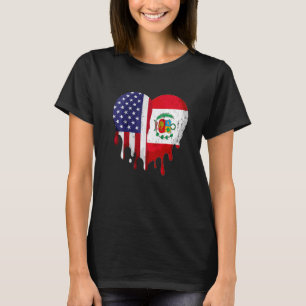 Camiseta Patrimônio Hispânico Peruano Americano Mês do Peru