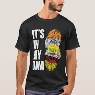 Camiseta Patrimônio Indiano E Bruneiano Misturar DNA Sinali