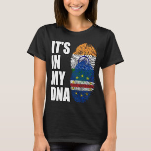 Camiseta Patrimônio Indiano E Cabo Verdean Misturar DNA Sin