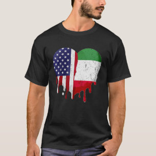 Camiseta Patrimônio Italiano Americano Mês Itália Sinalizad