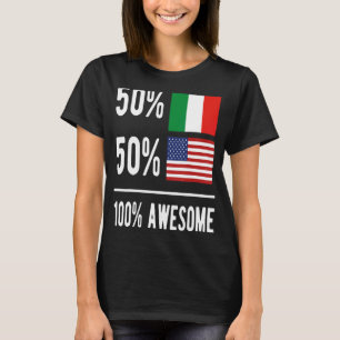 Camiseta patrimônio italiano americano mês nascer americano