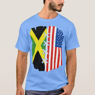 Camiseta Patrimônio jamaicano-americano orgulhoso Jamaica U