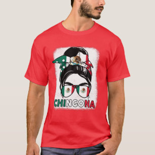 Camiseta Patrimônio Mexicano Chingona México Menina Mamacit