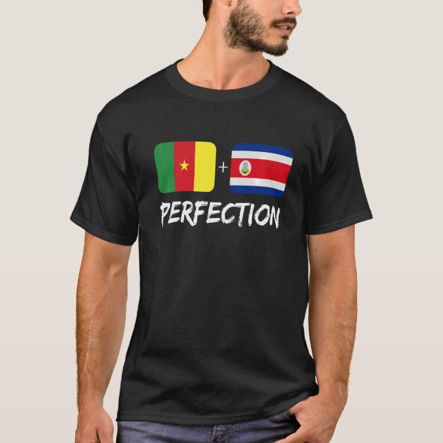 Camiseta Patrimônio Misturado de Perfeição de Camarões na C (Frente)