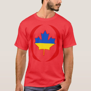 Camiseta Patrimônio Multinacional Canadense Ucraniano Flag