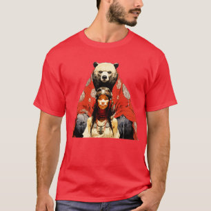 Camiseta Patrimônio Nacional Americano Mês Do Urso M