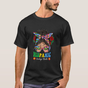 Camiseta Patrimônio Nacional Hispânico das Mulheres Mês Hip