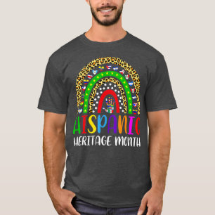 Camiseta Patrimônio Nacional Hispânico Mês Arco-Íris Todos