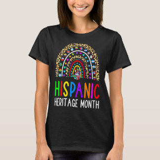 Camiseta Patrimônio Nacional Hispânico Mês Arco-Íris Todos 