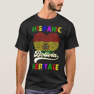 Camiseta Patrimônio Nacional Hispânico Mês bolívia fla card