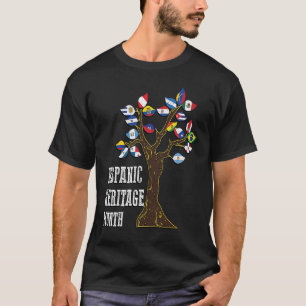Camiseta Patrimônio nacional hispânico mês cultura latina