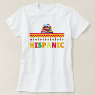Camiseta Patrimônio Nacional Hispânico Mês Latino, hispânic