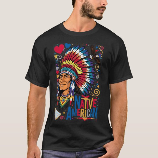 Camiseta Patrimônio Nativo Americano (Frente)
