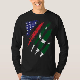 Camiseta Patrimônio Patriótico dos EUA do Paquistão America