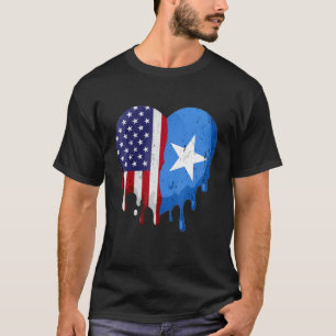 Camiseta Patrimônio Somali Americano Mês Sinalizador Somáli