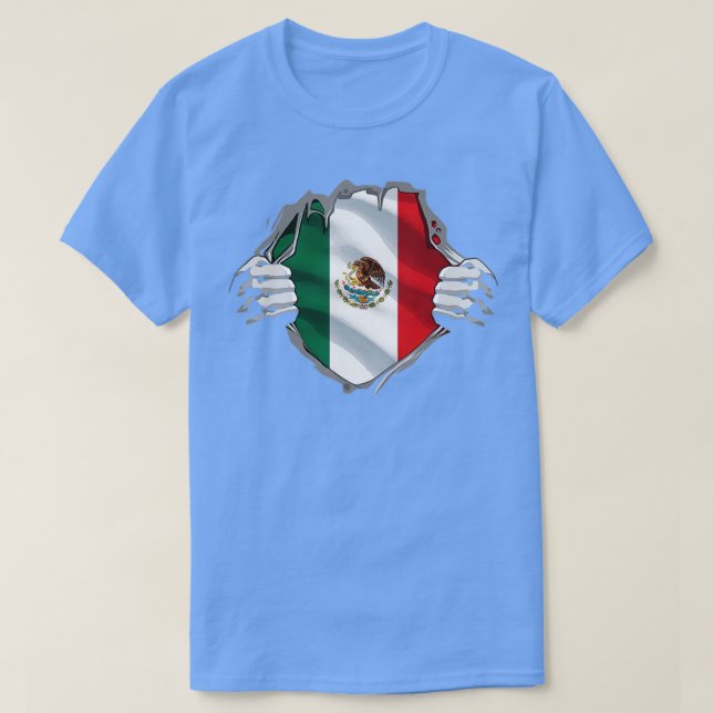Camiseta Patrimônio Super Mexicano Ortoado Bandeira do Méxi (Frente do Design)