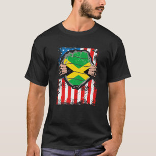Camiseta Patrimônio Terrestre Americano jamaicano Jamaica B
