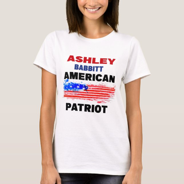 Camiseta Patriot Americano Ashley Babbitt (Frente)