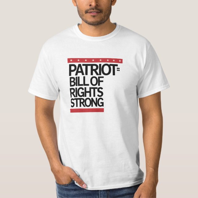 Camiseta Patriot Bill of Rights Strong T-Shirt - Americano (Frente)
