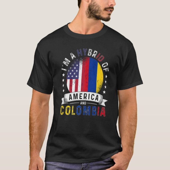 Camiseta Patriot Colombia dos EUA Bandeira do Colombiano Am (Frente)