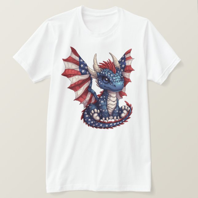 Camiseta Patriot Dragon (Frente do Design)