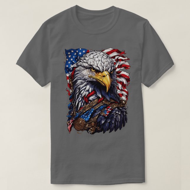 Camiseta Patriot Eagle Americano (Frente do Design)