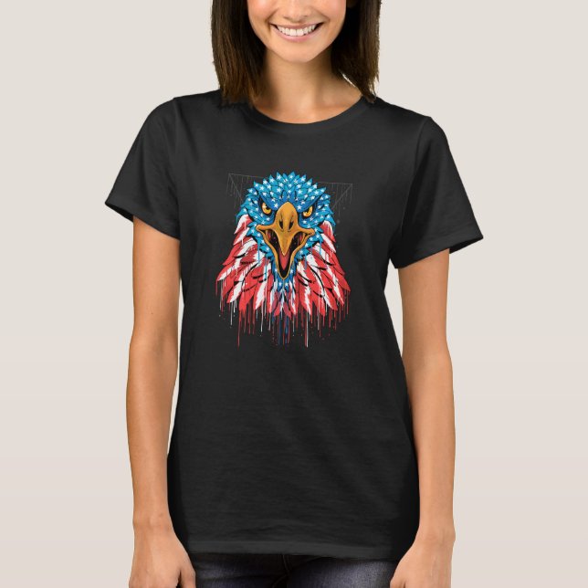 Camiseta Patriot Eagle National Pride Usa United A (Frente)