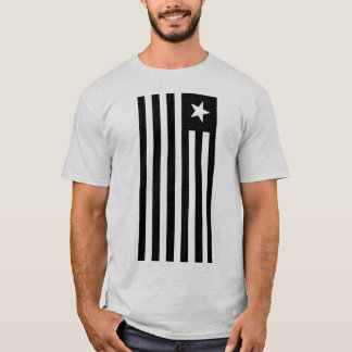 CAMISETA PATRIOT FLAG BLACK E WHITE STAR E STRIPES