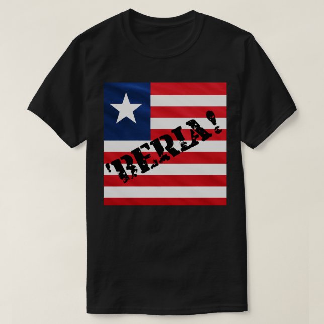 CAMISETA PATRIOT FLAG VERMELHO BRANCO E AZUL (Frente do Design)
