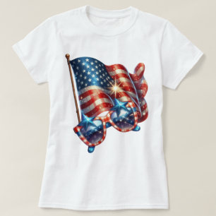 Camiseta Patriot Gingham Art