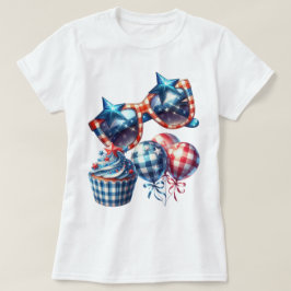 Camiseta Patriot Gingham Art