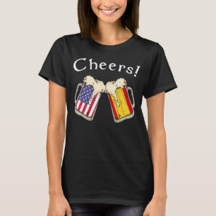 Camiseta Patriot Grown Country Espanhol Americano Anima Bee