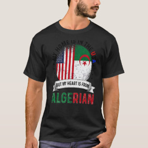 Camiseta Patriot Heart da Argélia Americana é da Argélia Fl