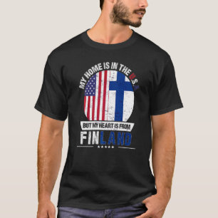 Camiseta Patriot Heart Da Finlândia Americana É Da Finlândi