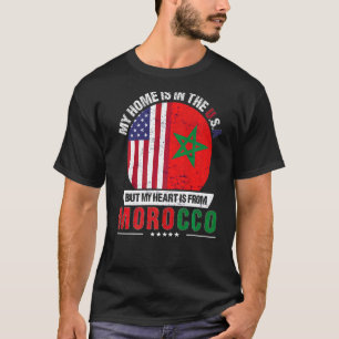 Camiseta Patriot Heart Do Marrocos Americano