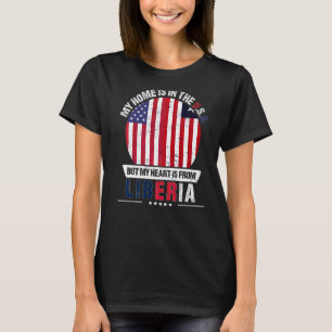 Camiseta Patriot Heart Liberiano Americano É Da Libéria Gr